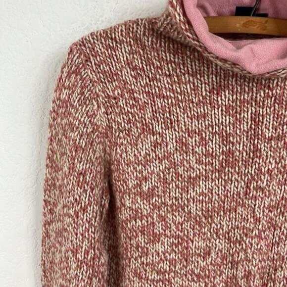 M.A.G By Magaschoni Cashmere Marled Chunky Knit Mockneck Sweater - Picture 1 of 8